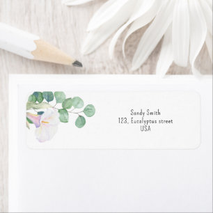 Eucalyptus and calla flower - bridal shower