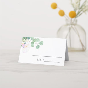 Eucalyptus and calla - Wedding place cards