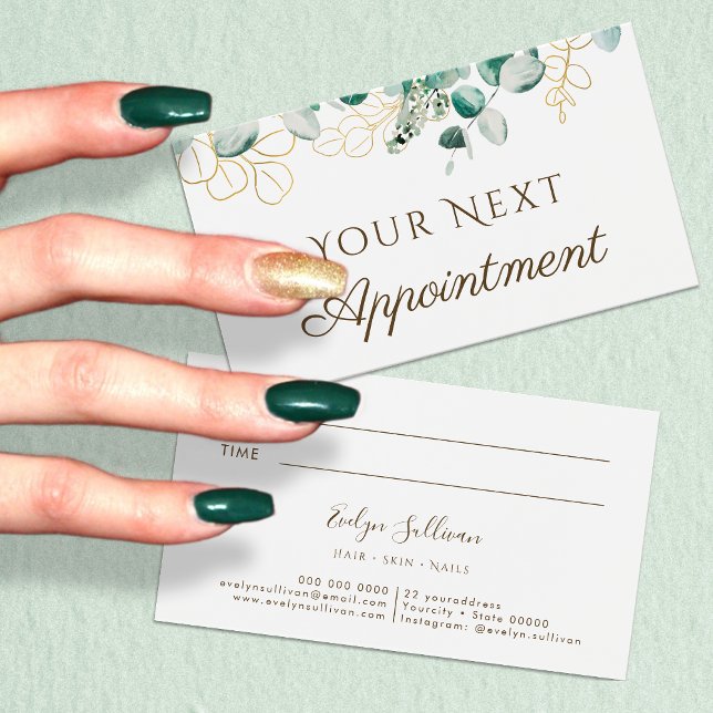 Eucalyptus Appointment Card (Creator Uploaded)