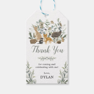 Eucalyptus Australian Animals Birthday Thank You Gift Tags