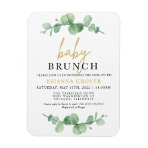 Eucalyptus Baby Shower Brunch Invitation