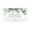 Eucalyptus baby shower diaper raffle cards