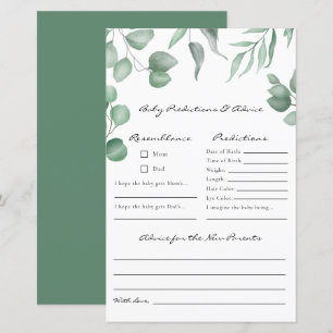 Eucalyptus Baby Shower Game Predictions & Advice