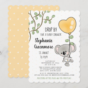 Eucalyptus Balloon Koala Bear Baby Shower