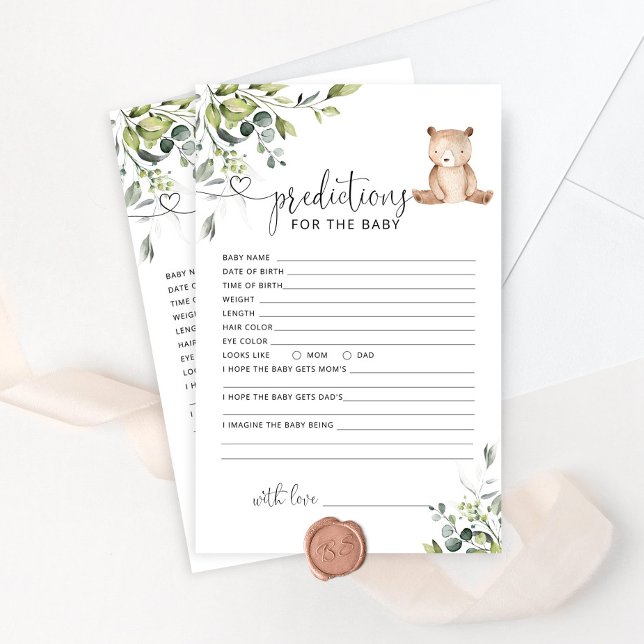 Eucalyptus bear predictions for baby (Creator Uploaded)