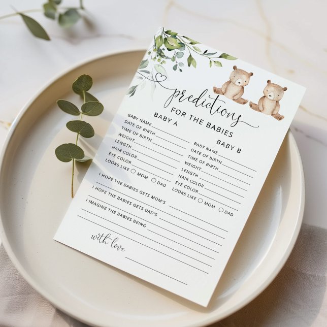 Eucalyptus bear twins predictions for babies (Creator Uploaded)