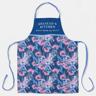 Eucalyptus Blue And Pink Grevillea  Apron