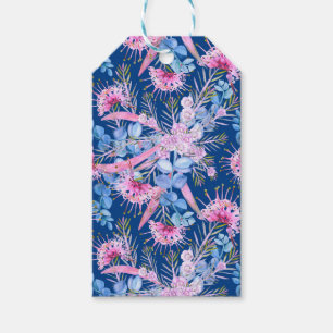 Eucalyptus Blue And Pink Grevillea Gift Tags