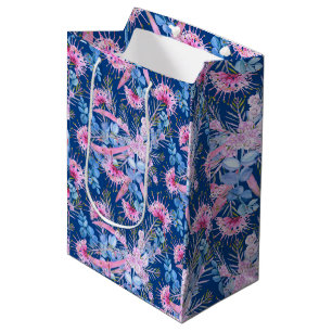 Eucalyptus Blue And Pink Grevillea Medium Gift Bag