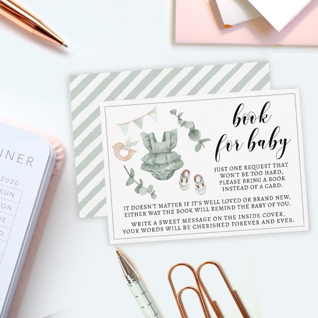 Eucalyptus boho book for baby enclosure cards (Creator Uploaded)