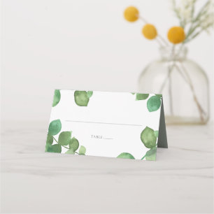Eucalyptus Boho Greenery Floral Wedding Place Card