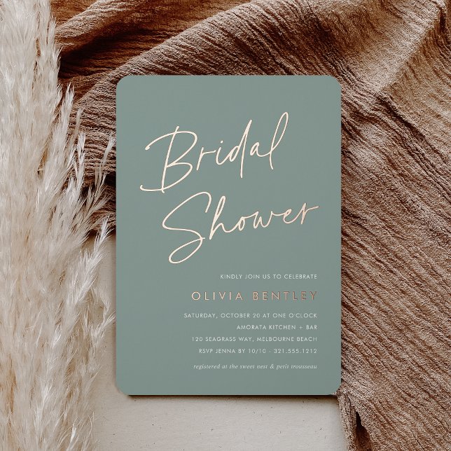 Eucalyptus | Boho Minimalist Script Bridal Shower (Creator Uploaded)