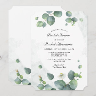 Eucalyptus Botanical Blush Bridal Shower Invitation