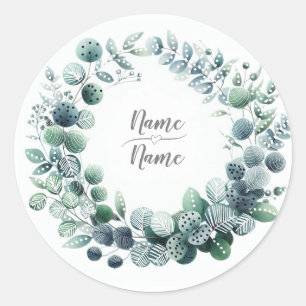 Eucalyptus Botanical Classic Round Sticker