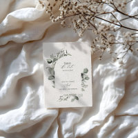 Eucalyptus botanical elegant modern simple wedding