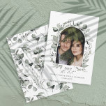 Eucalyptus botanical elegant photo simple wedding save the date<br><div class="desc">Eucalyptus botanical elegant modern arch photo simple stylish wedding</div>