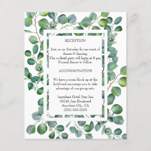 Eucalyptus Botanical Greenery Enclosure Card