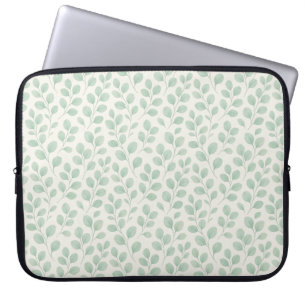 Eucalyptus Botanical Pattern Laptop Sleeve