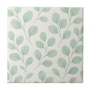 Eucalyptus Botanical Pattern Tile