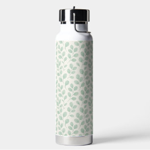 Eucalyptus Botanical Pattern Water Bottle