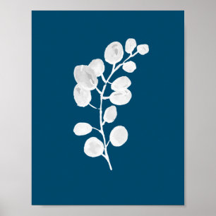 Eucalyptus Botanical Plant Watercolor Painting Poster