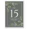 Eucalyptus Botanical Sage Green Wedding Table Numb