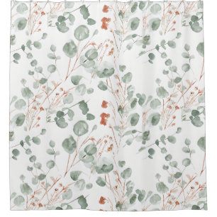 Eucalyptus Botanical Shower Curtain