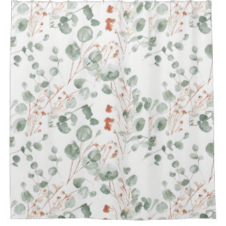 Eucalyptus Botanical Shower Curtain