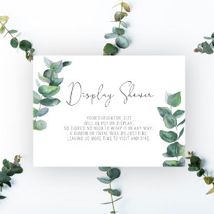 Eucalyptus branch - Display Shower Enclosure Card