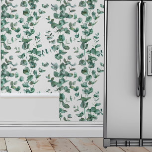 Eucalyptus Branches Green Leaves Botanical Wallpaper