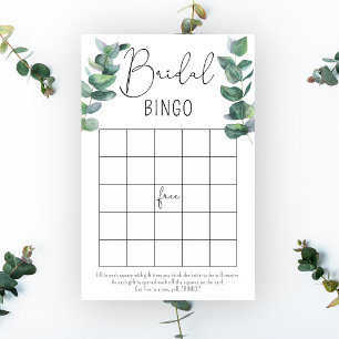 Eucalyptus - bridal shower bingo game
