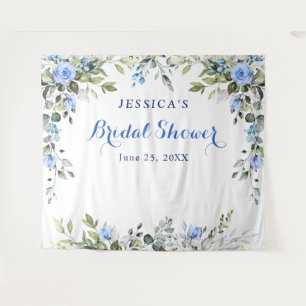 Eucalyptus Bridal Shower Chic Photo Booth Backdrop Tapestry