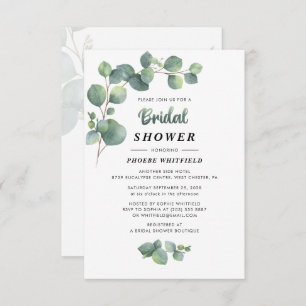 Eucalyptus Bridal Shower Invitation