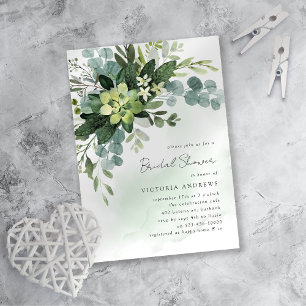 Eucalyptus Bridal Shower Invitation