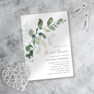 Eucalyptus Bridal Shower Invitation