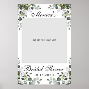 Eucalyptus Bridal Shower Photo Prop Poster