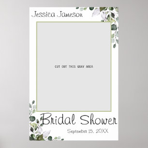 Eucalyptus Bridal Shower Photo Prop Poster