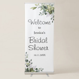 Eucalyptus Bridal Shower Retractable Banner