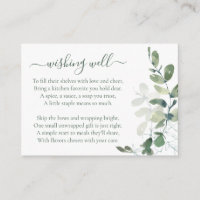 Eucalyptus Bridal Shower Wishing Well Gift