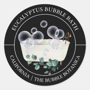 Eucalyptus Bubble Bath label