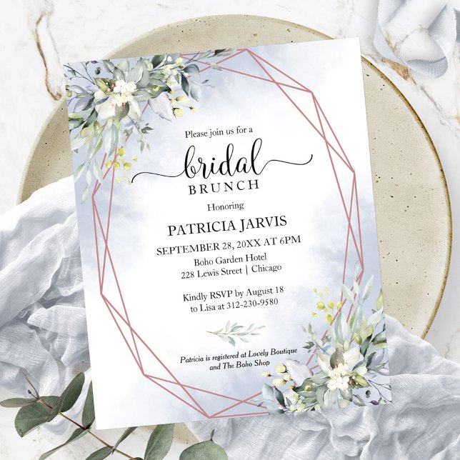 Eucalyptus Budget Bridal Brunch Invitation (Creator Uploaded)