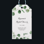 Eucalyptus Calligraphy Bridal Shower Gift Tags<br><div class="desc">These eucalyptus calligraphy bridal shower gift tags are perfect for a modern wedding shower. The design features watercolor hand-drawn elegant botanical eucalyptus branches and leaves.</div>