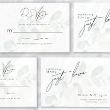 Eucalyptus Calligraphy Script Wedding