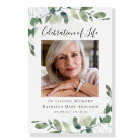 Eucalyptus Celebration of Life Photo Welcome Sign