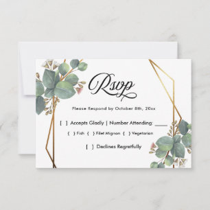 Eucalyptus diagonal frame RSVP