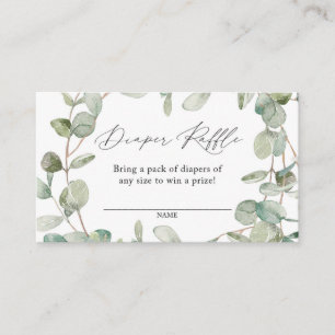 Eucalyptus Diaper Raffle Card