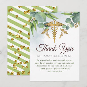 Eucalyptus Doctor Nurse Thank You Card