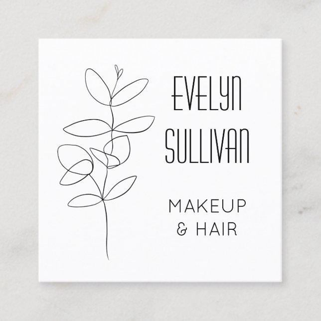 Eucalyptus drawing business card (Front)
