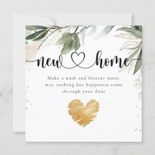 Eucalyptus Elegant New Home Housewarming Card