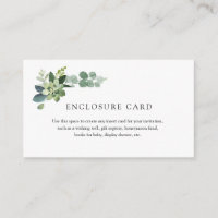 Eucalyptus Enclosure Card